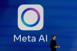 Meta Chief Product Officer Chris Cox speaks at LlamaCon 2025, an AI developer conference, in Menlo Park, Calif., April 29, 2025. (AP Photo/Jeff Chiu, File)