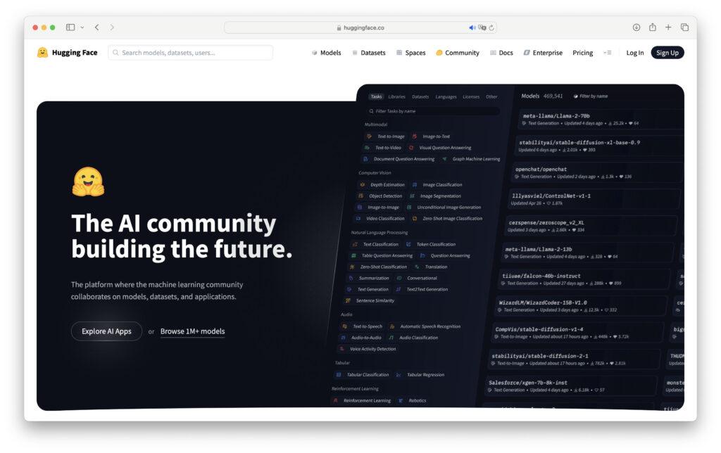 Hugging Face Website