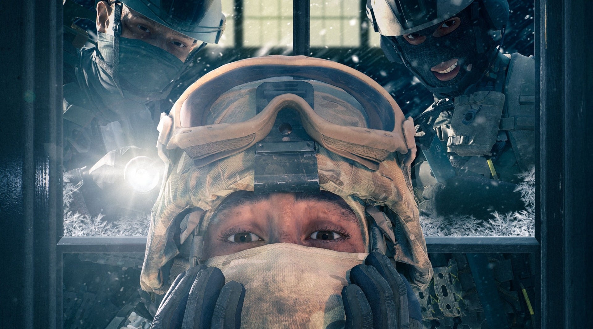 An operator is caught by other guards