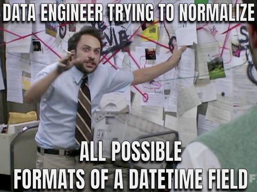 Data engineer trying to normalize all possible formats of a datetime field