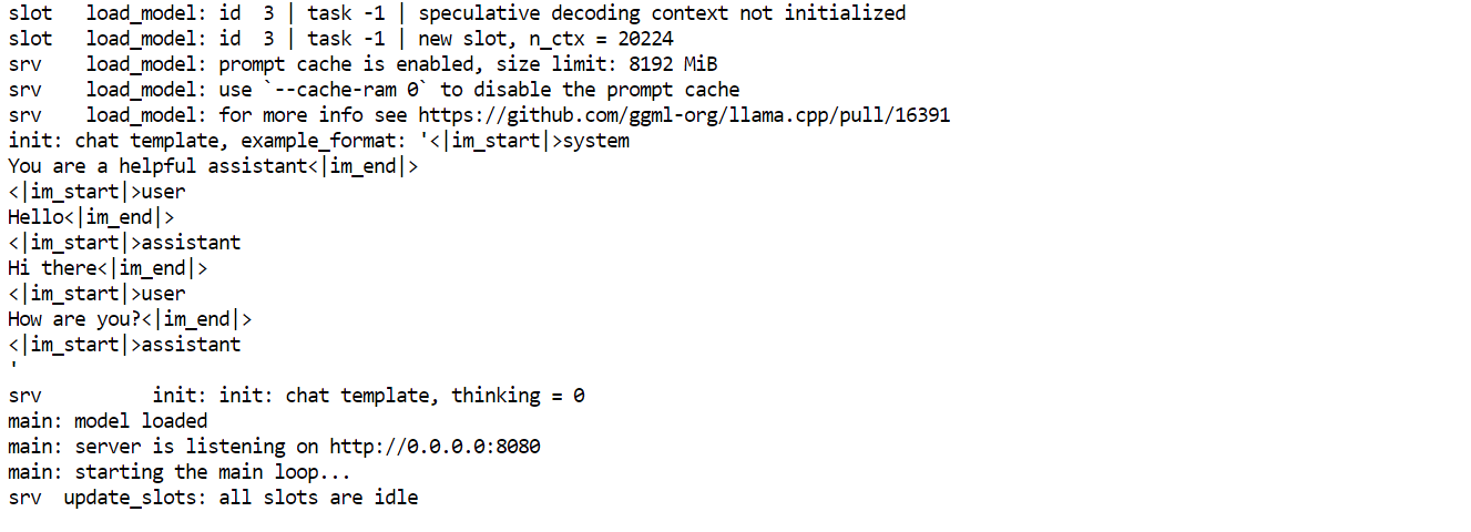 Qwen3-Coder-Next Inference Server running locally