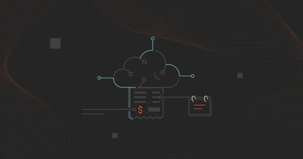 Cloud computing cost analysis visualization showing compute economics