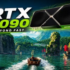 NVIDIA GeForce RTX 5090 graphics card shown with text rtx-5090 beyond