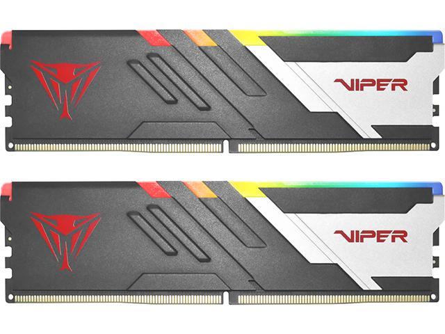 Patriot Memory Viper Venom RGB DDR5 RAM 32GB (2X16GB) 6000MT/s CL30 UDIMM Desktop Gaming Memory Kit