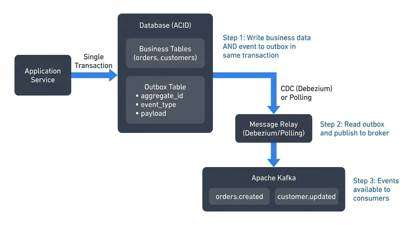 A visual representation tracking the flow of duplicate events through a Kafka pipeline with idempotency keys highlighting claim-check processing stages.