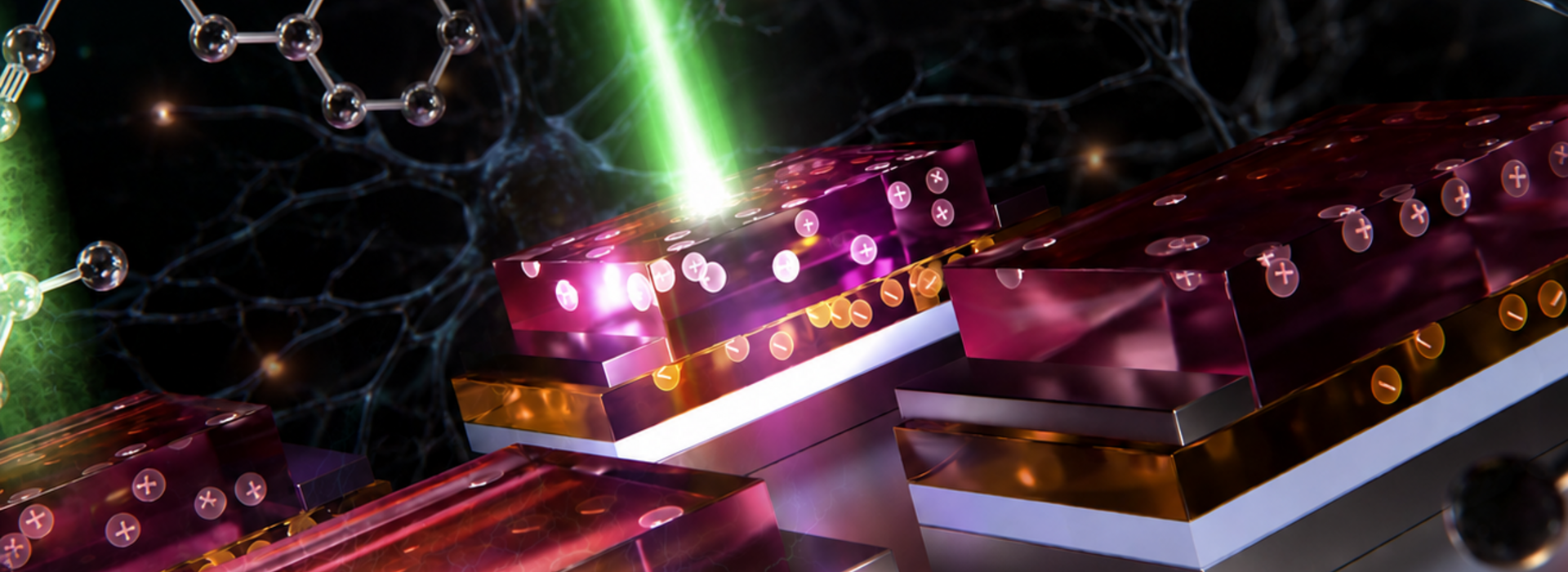 Illustration depicts a new phototransistor that integrates light sensing, memory and signal processing.