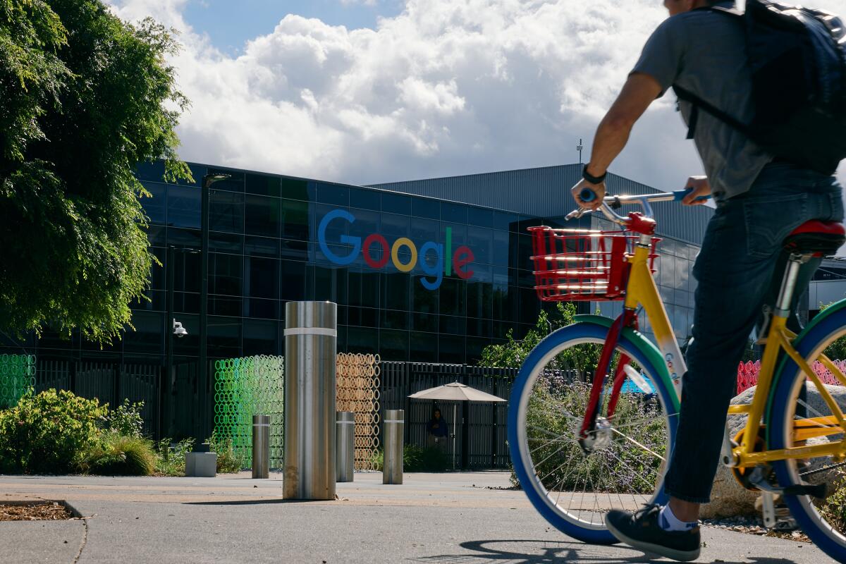 Google headquarters in Palo Alto, California, representing the company's current AI challenges