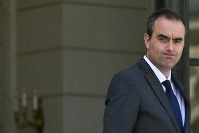 France's Prime Minister Sebastien Lecornu reacting after the weekly cabinet meeting at the Elysee Palace in Paris on July 27, 2026.