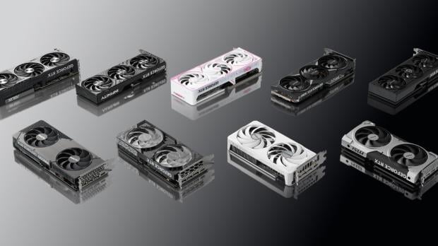 Nvidia GeForce RTX GPU price hike illustration showing a chip with rising arrows