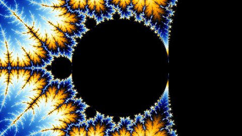 Animated zoom into a fractal, illustrating self-similarity at every scale
