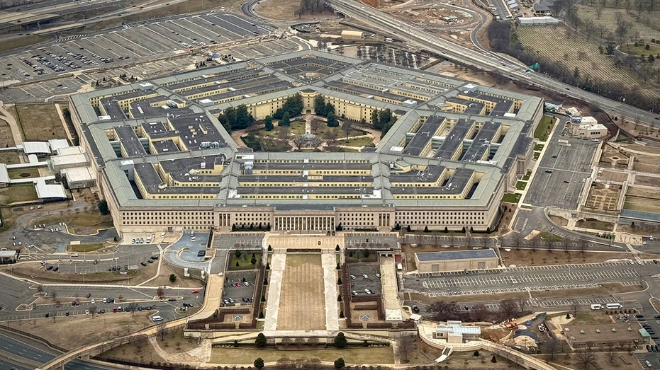 The Pentagon, a massive low-rise building, used as a comparison for the proposed size of Terafab.