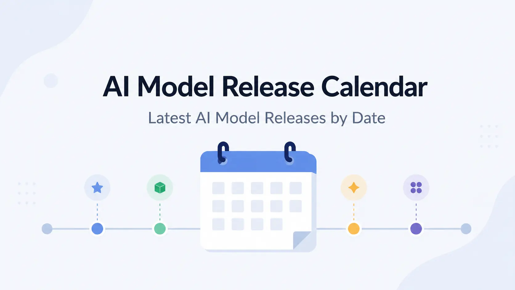 Calendar visualization showing the compressed timeline of AI model releases from every 10 weeks to every 11 days