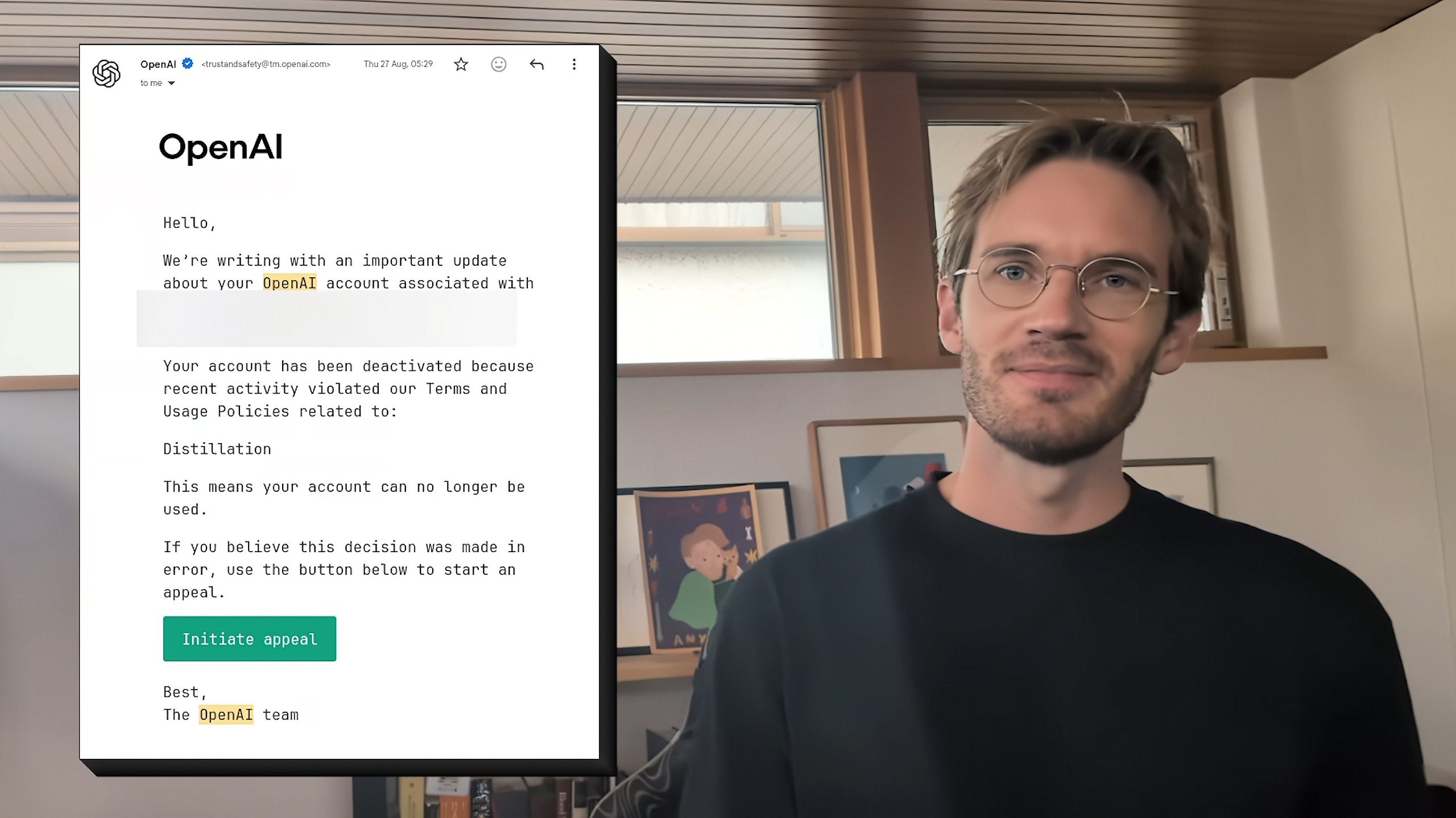 PewDiePie Got Banned by OpenAI Twice, and Accidentally Became the Face of Local AI